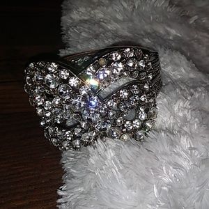 Vintage Crystal Cuff Bracelet